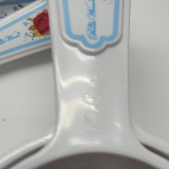 Pioneer Woman  Measuring Cups Spoons Set Kitchen Gadgets White Floral 1/4tsp -1c - Picture 6 of 10